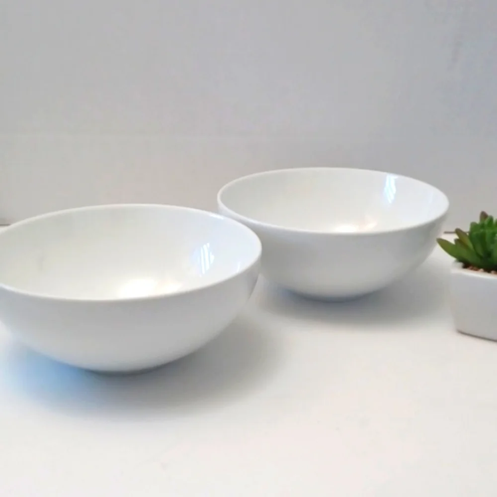 Crate & Barrel Aspen Essential Bowls White Cereal Soup
